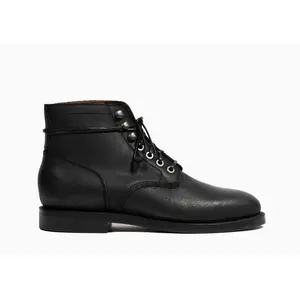 Nora Boot Black Waxed Commander