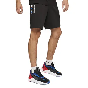 PUMA Mens Bmw M Motorsport Essentials Drawstring Sweatshorts Casual Bottoms Casual Drawstring - Black
