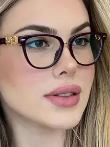 A pair of high-end cat-eye-shaped, exquisite and versatile glasses for both women and men, suitable for dates and daily wear, Trendy Casual Glasses