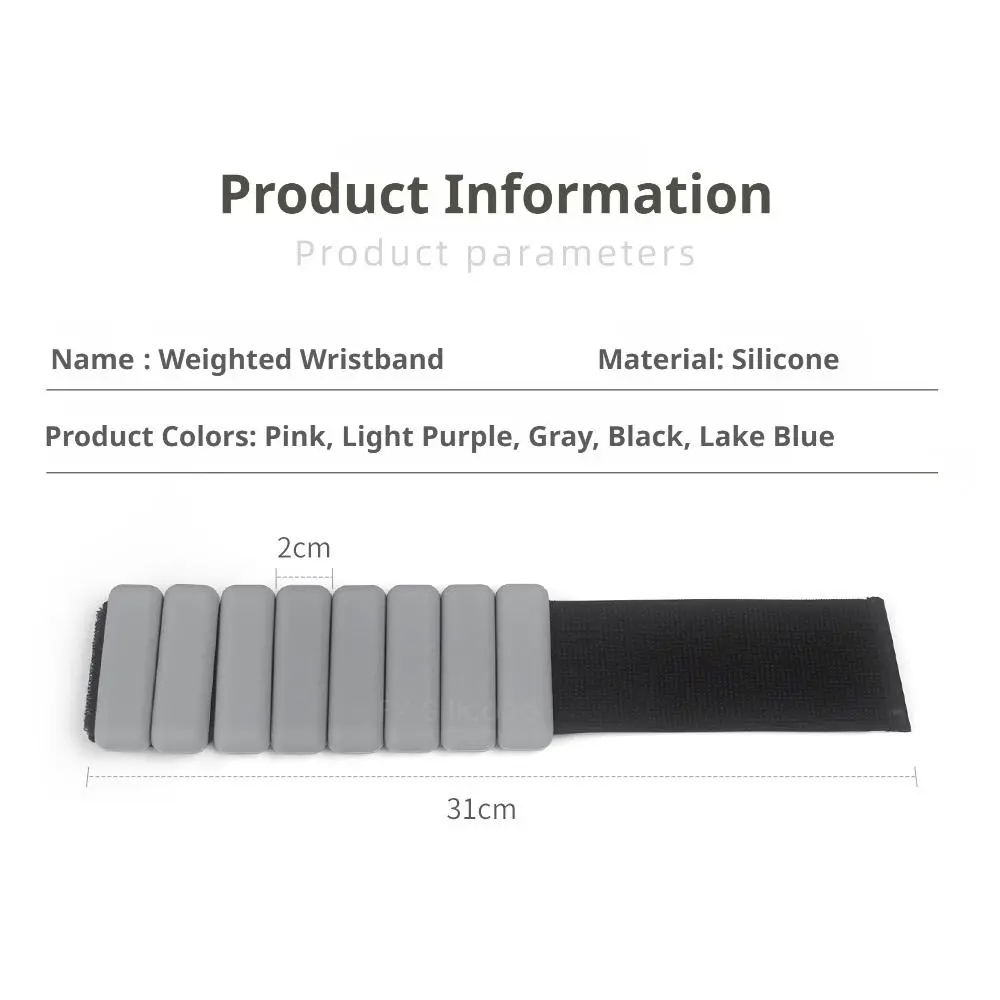 Weighted Training Silicone Wristband With Adjustable Weight, Yoga, Dance, And Sports Training Barefoot Silicone Wristband