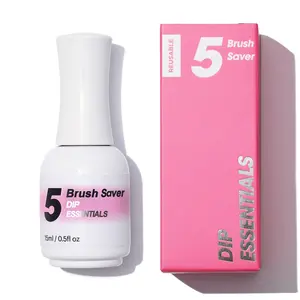 Dip Nails Brush Saver, NAGAIA Premuim Nail Dipping System, Dip Essential Liquid, Brush Saver, Salon Acrylic Nails Alternative, Fast Dry, No UV Lamp