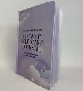 Thomas-Toppin Glow Up Self-Care Journal - 6-Month Transformation Tool for Personal Growth & Self-Love with A5 Hardcover, 253 Pages, Ribbon Divider, & Lay-Flat Design