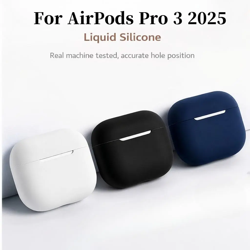 Cover for AirPods Pro 3 Case Wireless Bluetooth Earphone Silicone Cases Siamese Ultra-Thin Skin for Apple Airpods Pro 3 Funda