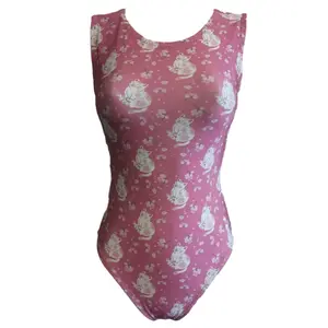 Cherry Blossom Kitty Gymnastics Leotard - Cute & Comfy Foxy's Leo