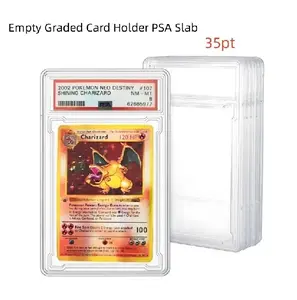 5 Pack Empty Graded Card Holder PSA Style Slab Case For Pokemon 35PT Cards
