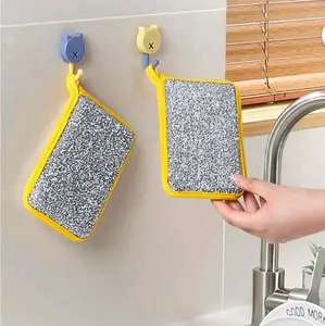 20Pcs Reusable Washing Up Sponge - Multi-Purpose Absorbent Sponge, Dual-Sided Kitchen and Bathroom Cleaning Products, Bowl Dish Cleaning Pad Scrubber