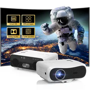 2026 Smart 4K LED Projector, 2400 ANSI Brightness, HDR 10+, WiFi 6 & Bluetooth 5.4, HDMI eARC/CEC, ToF Auto Focus, 40W DB Audio Speaker, Auto Lens Cover, Home Theater Projector for Movies, Gaming, Bedroom, Living Room