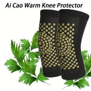 Knee Brace with Mugwort Hot Compress, Self-Heating Ligament Support, Optimal for Daily Knee Care