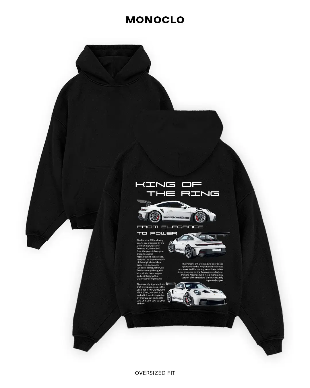 Porsche 911 King Hoodie – Porsche 911 Fan Hoodie, Iconic Sports Car Apparel