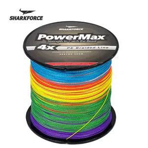 Powermax Braided Fishing Line, High Strength, Smooth Casting, Durable, 300m/328yds, 10-80 Lbs, Ideal for Freshwater and Saltwater, Multicolor