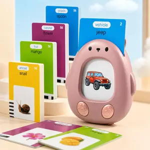 Toddler Talking Flash Cards, 112 Cards 224 Sight Words, Montessori Preschool Learning Toy with Sound, Educational Gift for Kids