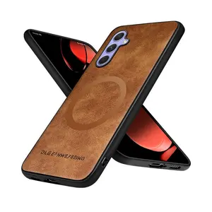 PU Leather Phone Case, Casing, 1 Count Shockproof Phone Protective Cover, Phone Accessory Compatible with Samsung A55 A35 A25 A15 A05S A54 A34 A24 A14 A53 A33 A23 A13 A52 A32 A12 A51 A71 A06 A16