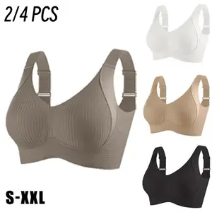 EssElegance Counts Women's Solid Color Wireless Bra, Comfortable Breathable Elegant Seamless Push Up Bra, Underwear for Women, Softness Underwear for All Seasons, Bras for Women