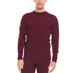 Minus33 Merino Wool Men's Chocorua Midweight Crew 100% Merino Wool Large Burgundy