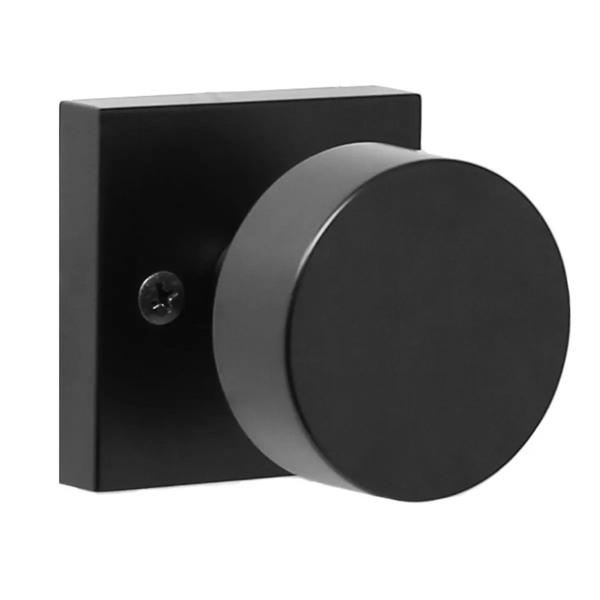 Weslock Pull-Only Handle Doorknob with Dummy Function, Matte Black, Convenient Pack with Assembly Screws & Easy-to-Follow Instructions, Uniforming Dummy Levers for Conference Rooms, Hallways