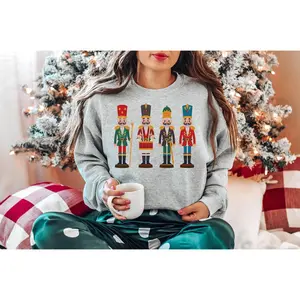 [SALE UP TO 50% + FREE SHIP] Christmas Nutcracker Sweatshirt : Festive Holiday Sweater, Xmas Party Tee