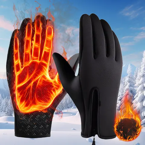 Men’s & Women’s 2-Pairs Outdoor Sports Gloves, Windproof, Thermal Warm, Touchscreen, Non Slip Sports & Outdoor Accessories, Non Slip Gloves