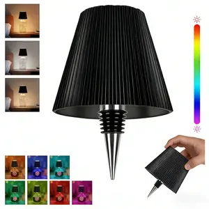 Wireless Bottle Lamp,RGB LED Bottle Light Rechargeable Wireless Bottle Lamps Bottle Lamp for Liquor Bottles with Touch Dimming for Parties, Restaurants & Home Decor wine  lamp