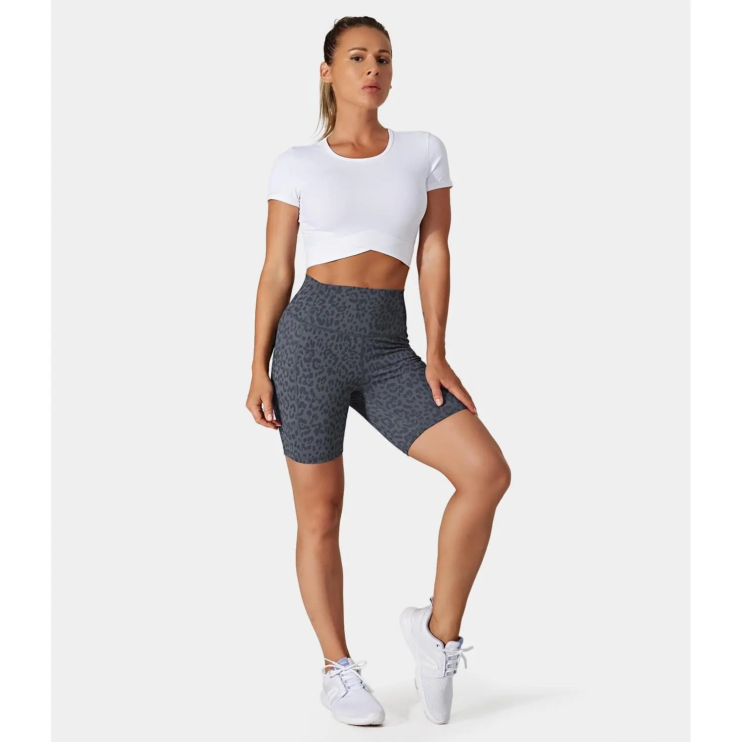 Halara High Waisted Side Pocket Running Biker Shorts Halara High Waisted Side Pocket Running Biker Shorts