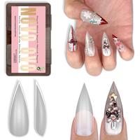 Medium / Long Clear Sharp Stiletto Nail Tips