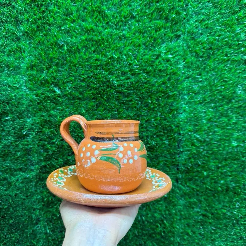 Sets of Coffee Clay 355ml Tradicional (Taza, Plato).