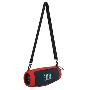 for JBL Charge 5 Waterproof Bluetooth Speaker Silicone Cover Case, Portable Silicone Travel Case with Carabiner, Protective Skin Case