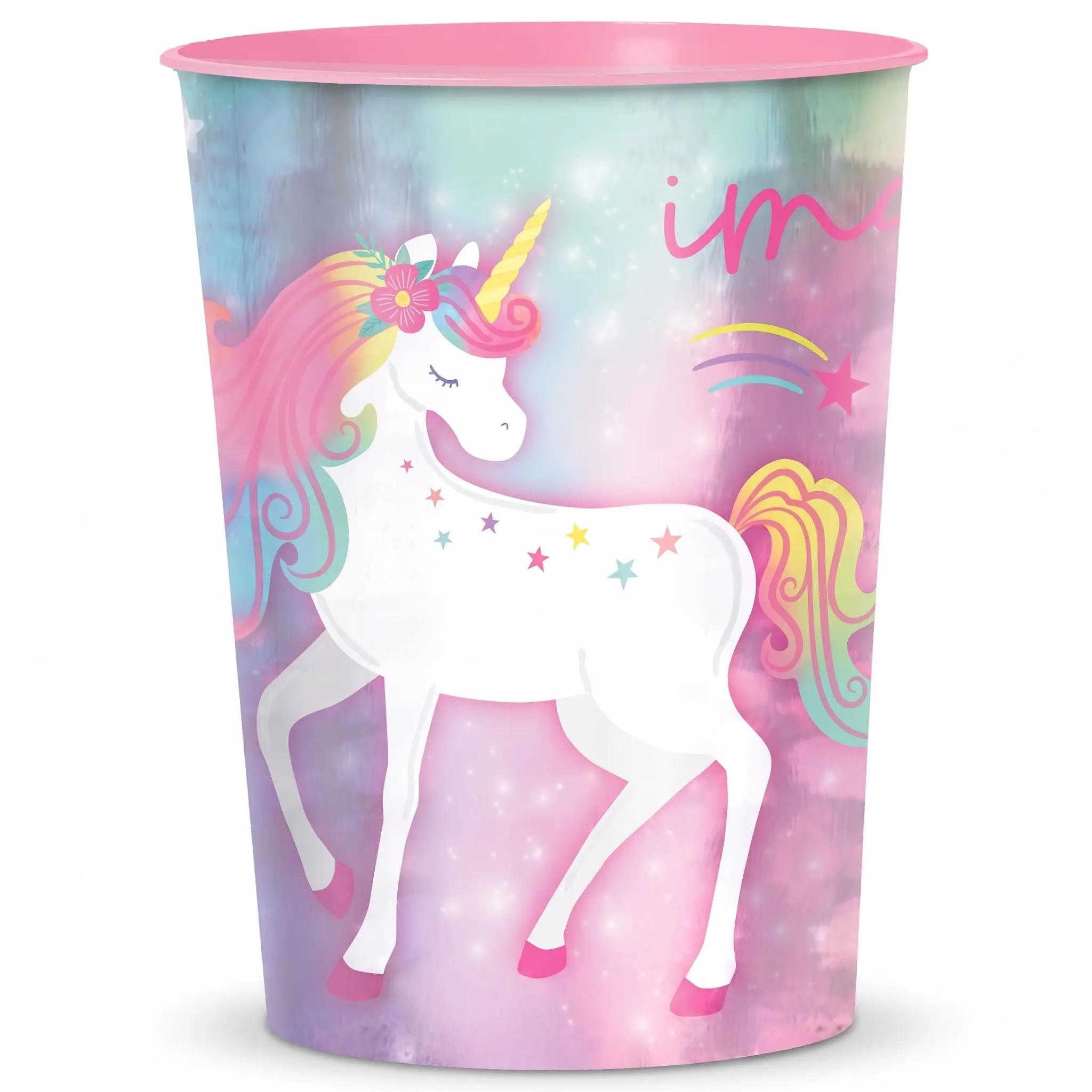 Enchanted Unicorn Plastic Favor Cup, 16 oz, Reusable Party Accessory