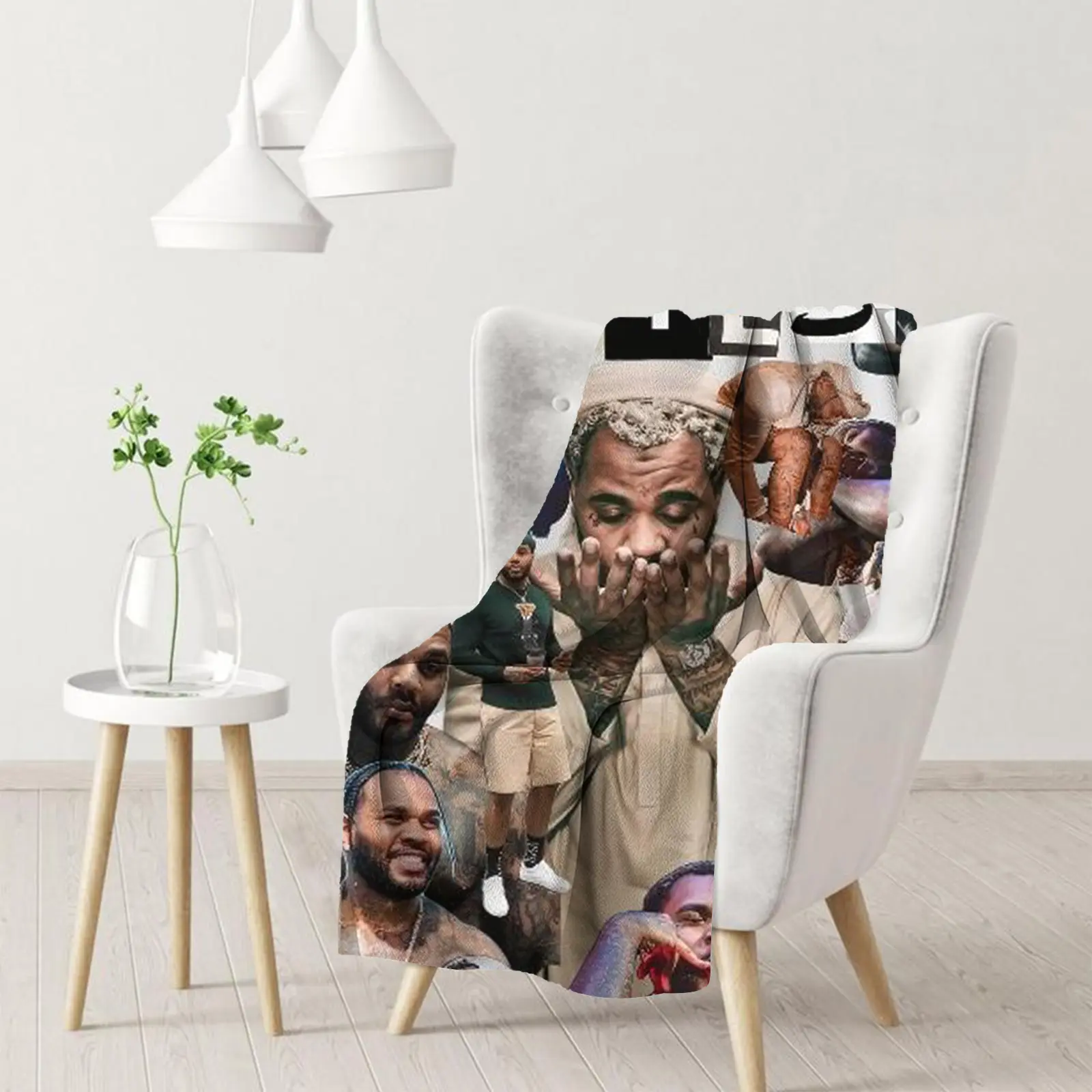 Warm Music Singer Soft Flannel  Blankets Lightweight  Plush Blanket for Sofa, Bed, Travel  Ideal Halloween Christmas Decoration Gift for All Seasons
