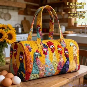 Trendy 3D Bus Print Women's Duffle Bag - Multipurpose Stylish Handbag for Travel Gym & Daily Use