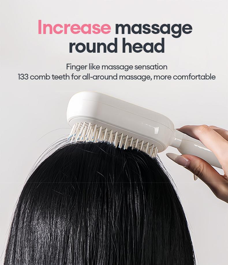 PAXA Air Cushion Massage Comb Hollow Massage Comb Cylinder Styling Curl Comb - Daily Care and Detangling, Massage for Scalp, Heat Resistant Companion for Hair Blowing and Styling