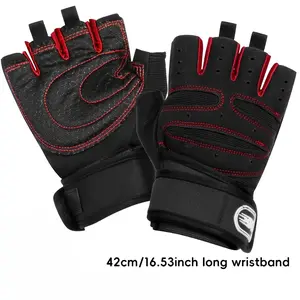 Extended and widened wristband fitness gloves, breathable, anti-slip, and wear-resistant, providing more comfort and strength during exercise