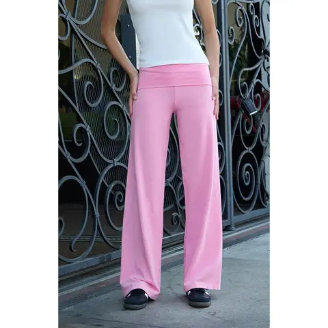 John Galt Women's Pink Priscilla Flare Pants