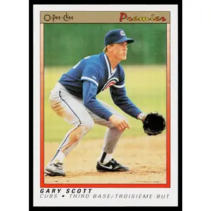 Gary Scott 1991 O-Pee-Chee Premier #107 Chicago Cubs