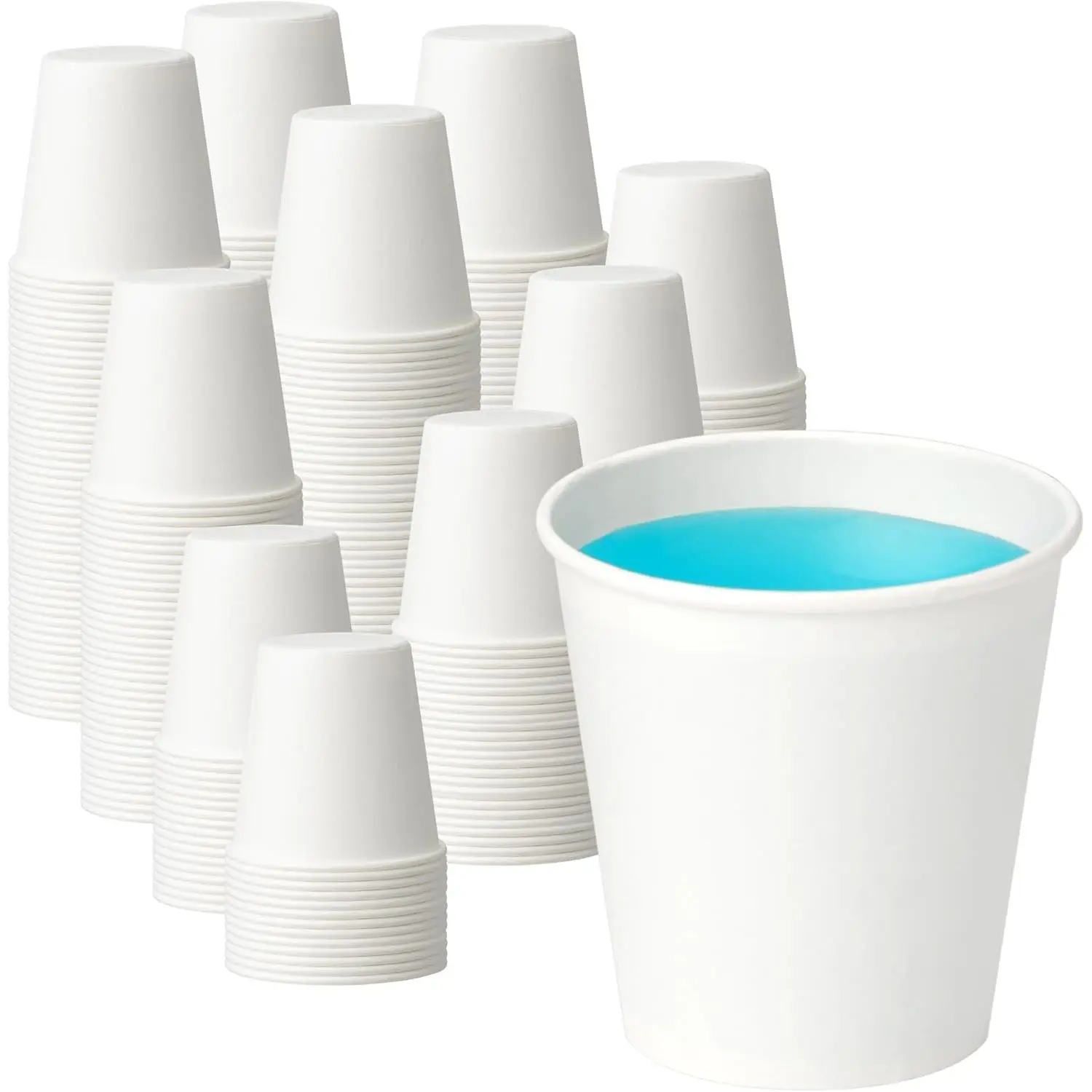 200 Pack 3oz Bathroom Paper Cups, Food-Safe Leak-Proof Disposable Mineral Cups for Mouthwash, Daily Use & Camping (Home & Bathroom Supplies)