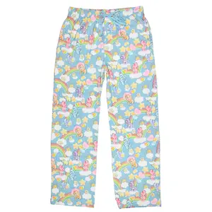 Care Bears Pajama Pants Retro 80's Care Bears Men's AOP Drawstring Elastic Waistband Lounge Sleep Pajama Pants