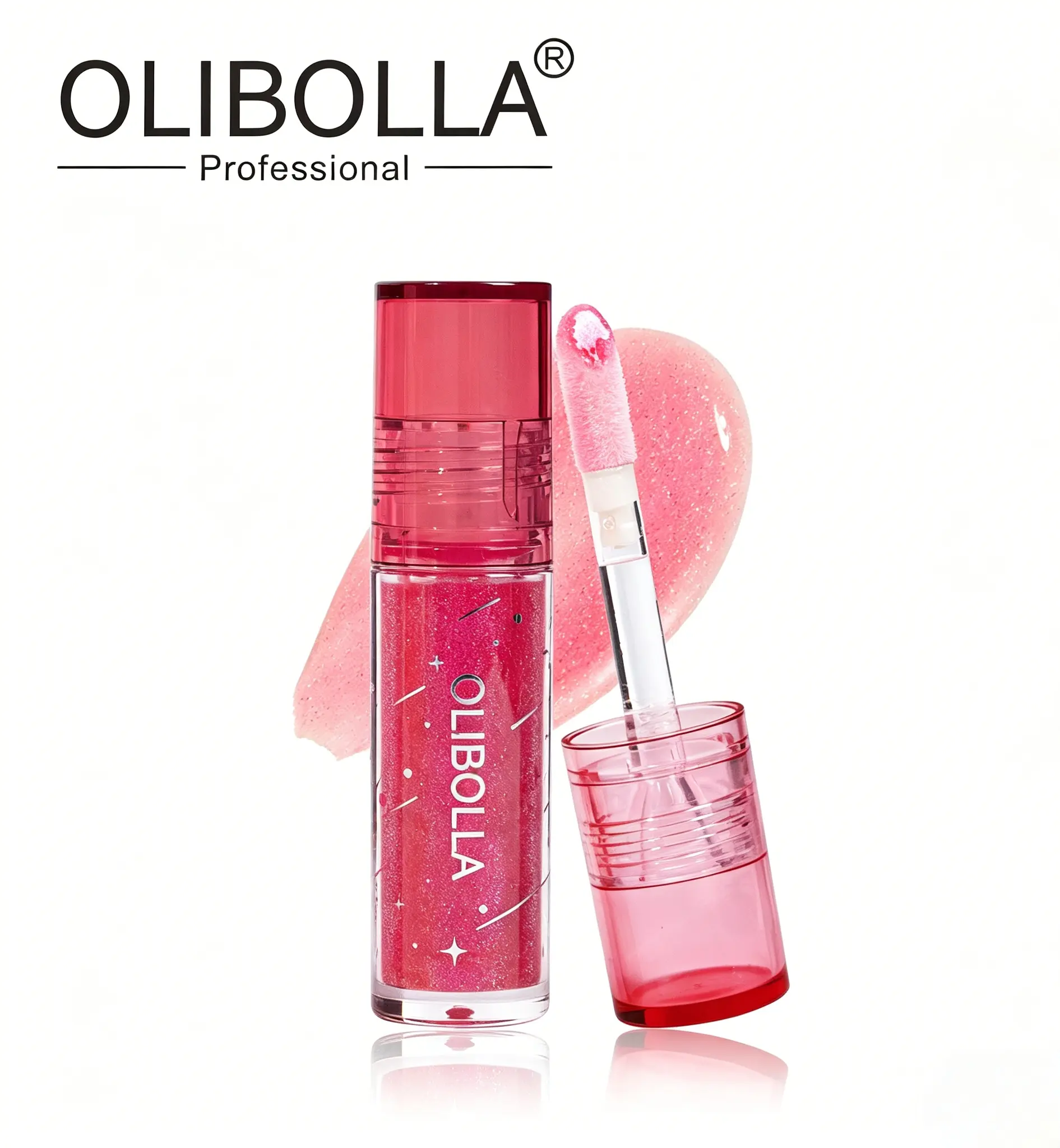 OLIBOLLA Starry Shimmer Lip Oil, Hydrating and Plumping Cosmetic with a Glossy Shine for Glowing Makeup and Daily Wear Lip Care, Moisturize, Hydrate, Alcohol Free