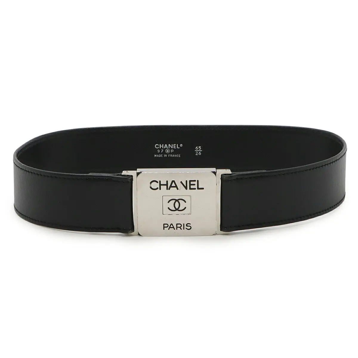 Pre-owned CHANEL Calfskin Small Leather Goods Leather Belt