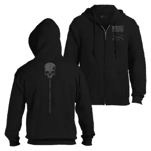 Strength Through Suffering Full-Zip Hoodie - Black