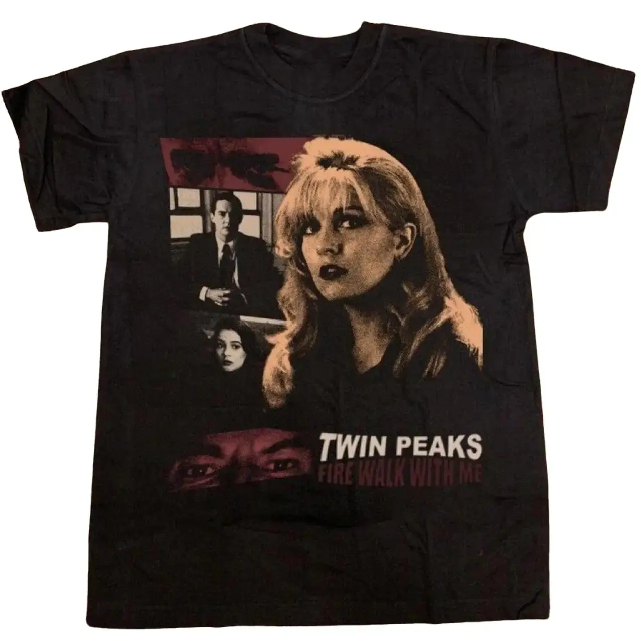 Twin Peaks Fire Walk With Me Graphic T-Shirt, Black Unisex Cotton Tee, Vintage David Lynch Movie Shirt, Retro 90s Horror Film Graphic Tee, Fan Gift
