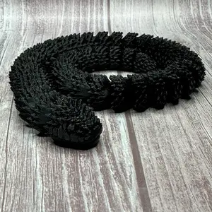 Articulated 3D printed Rock Snake print figurine animal