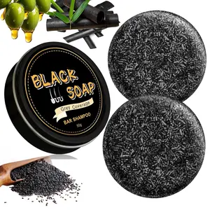 Gray Hair Reverse Bar Black Soap For Gray Hair Darkening Shampoo Bar, Natural Black Soap for Hair & Beard Darkening, Moisturizing & Scalp Care for Men Women 2PACK