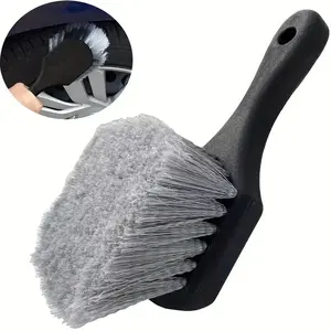 Car Wheel & Tire Cleaning Brush, Soft Car Wheel & Tire Cleaning Brush, Professional Car Wash Accessories for Car Cleaning