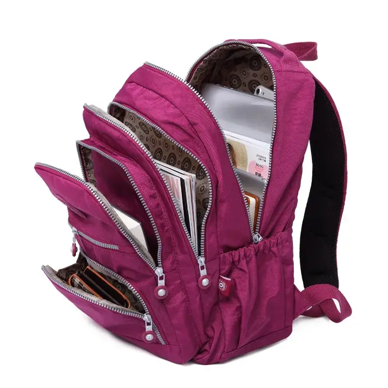 Tegaote School Backpack Student for Teenage Girl Boy Travel Back Packs Bag Women Nylon Waterproof Laptop Bagpack Unisex