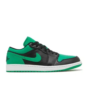 AIR JORDAN 1 LOW 'BLACK LUCKY GREEN'