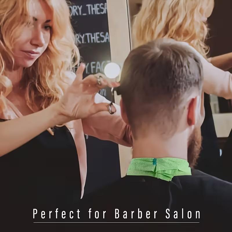 5 Rolls/set(500 Pieces) Of Disposable Hair Paper Neck Strips, Disposable Neck Paper, Professional Elastic Paper Neck Strap Protector, Hair Accessories And Tools