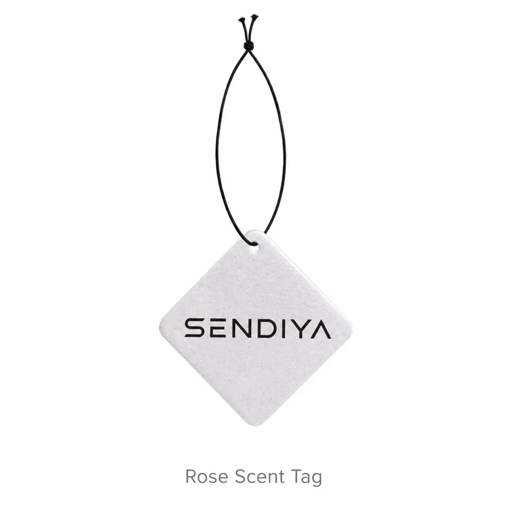 Rose Scented Hanging Fragrance Tags - Long-Lasting Home Fragrance Air Freshener Cards for Car, Closet (Gift)