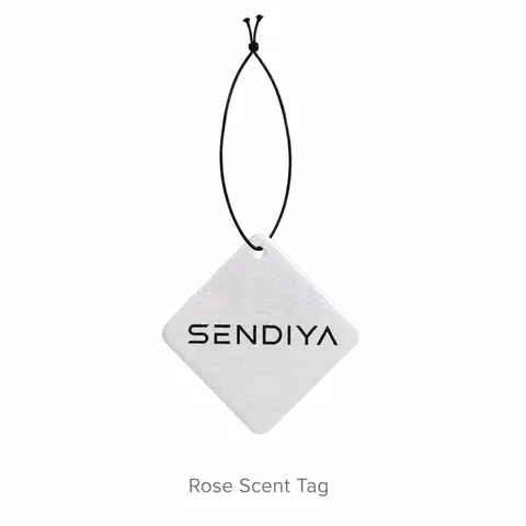 Aroma Scented Floral Rose Hanging Fragrance Tags - Long-Lasting Home Fragrance Air Freshener Cards for Car, Closet (Gift Option)