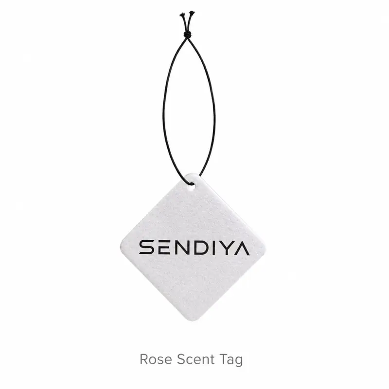 Aroma Scented Floral Rose Hanging Fragrance Tags - Long-Lasting Home Fragrance Air Freshener Cards for Car, Closet (Gift Option)