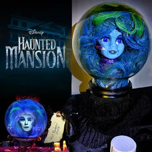#69 Madame Leota Haunted Mansion Handmade Character Doll Erika’s Emporium OOAK with talkbox 2 phrases Creepy Doll for Sale