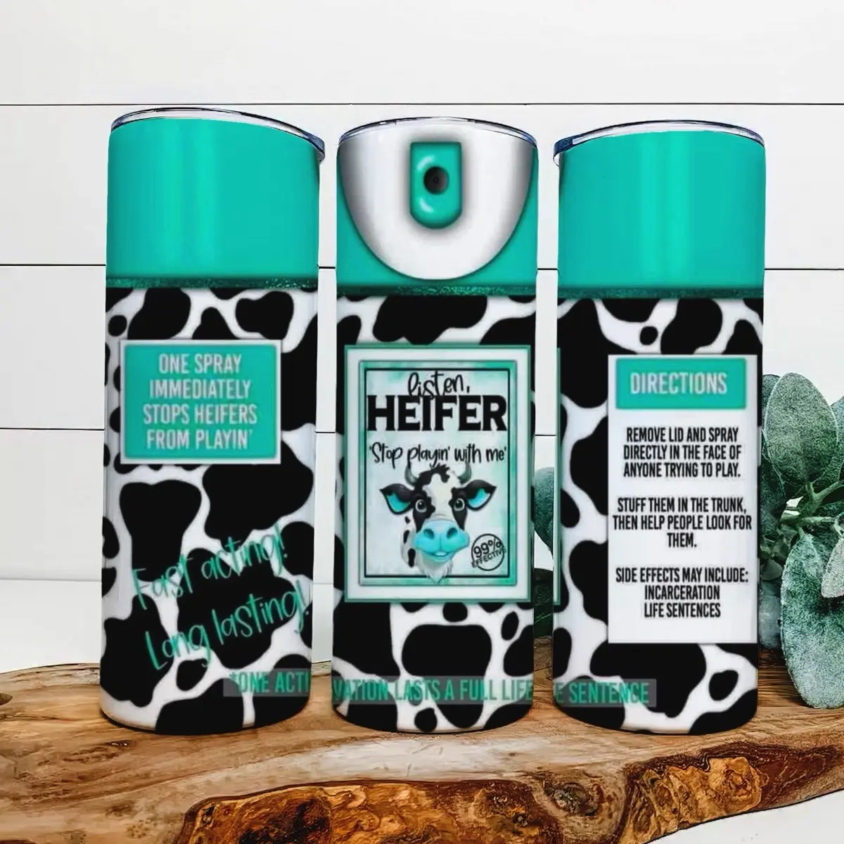 Heifer Soray Can Tumbler - Perfect for Your Beverage - Drinkware, Bottle